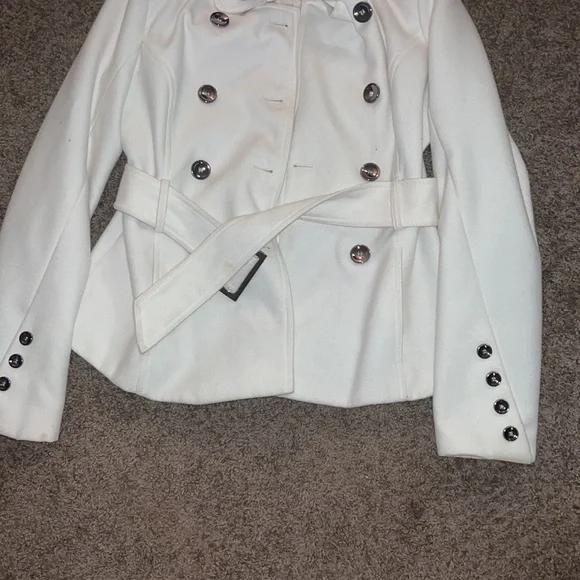 White peacoat in good condition - Picture 5 of 7
